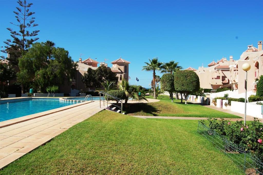 Precioso Duplex Con Piscina, En 1ª Linea De Playa Villa El Puerto de Mazarrón Kültér fotó