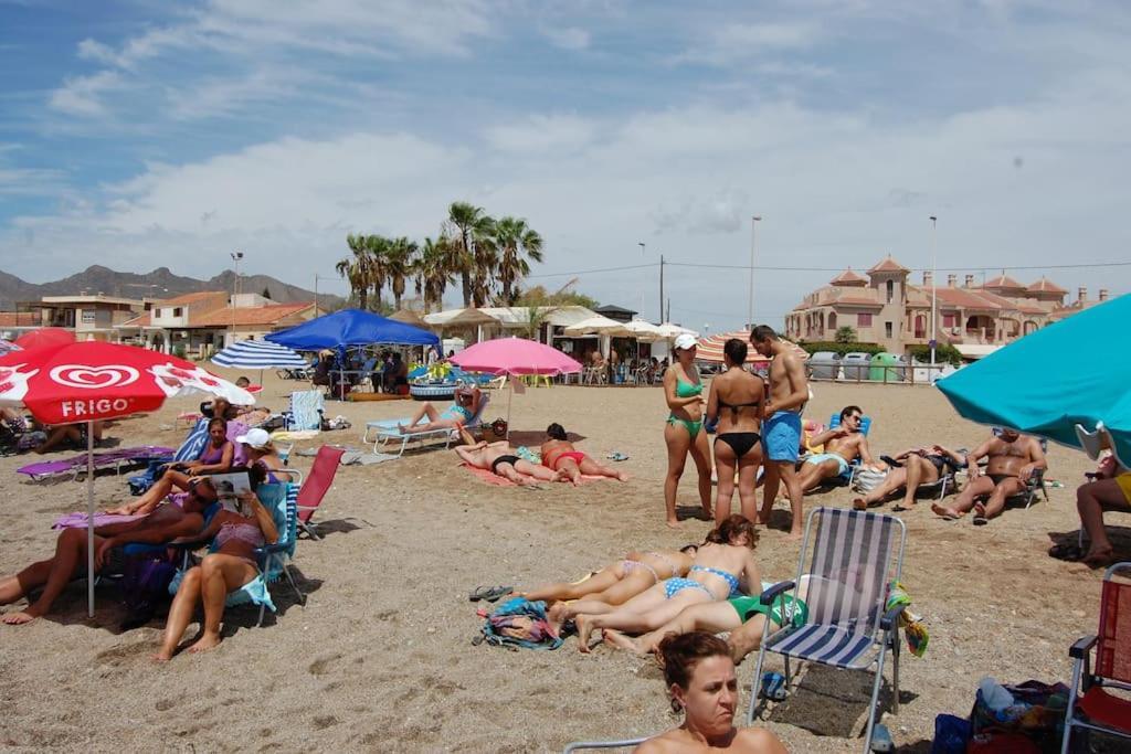 Precioso Duplex Con Piscina, En 1ª Linea De Playa Villa El Puerto de Mazarrón Kültér fotó